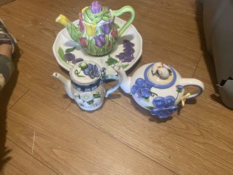 Set Of Tea Jars Decoration 