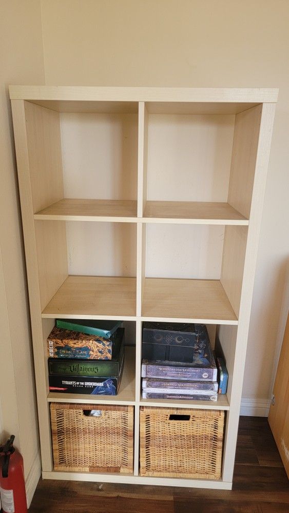 Kallax Unit, White Oak Finish