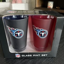 Tennessee Titans 16oz Glass Pint Set