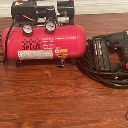 Air Compressor Nail Gun And Hose