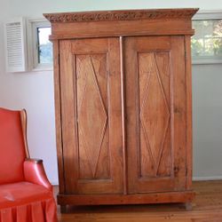 Vintage Unique Beautiful Indonesian Wood Cabinet Dresser Armoire 