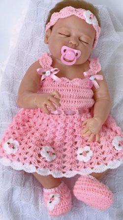 Crochet baby dresses
