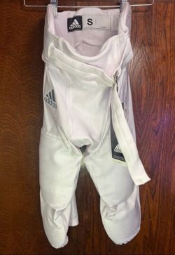 Adult Adidas Climalite Integrated Padded Football Pants White Size Small & Large New With Tags