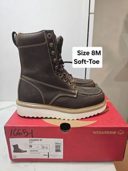 Wolverine Loader 8" Work Boot Size 8 M
