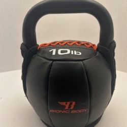 Kettlebell Bionic Body Soft Cover 10 LB Kettle Bell Weight Single