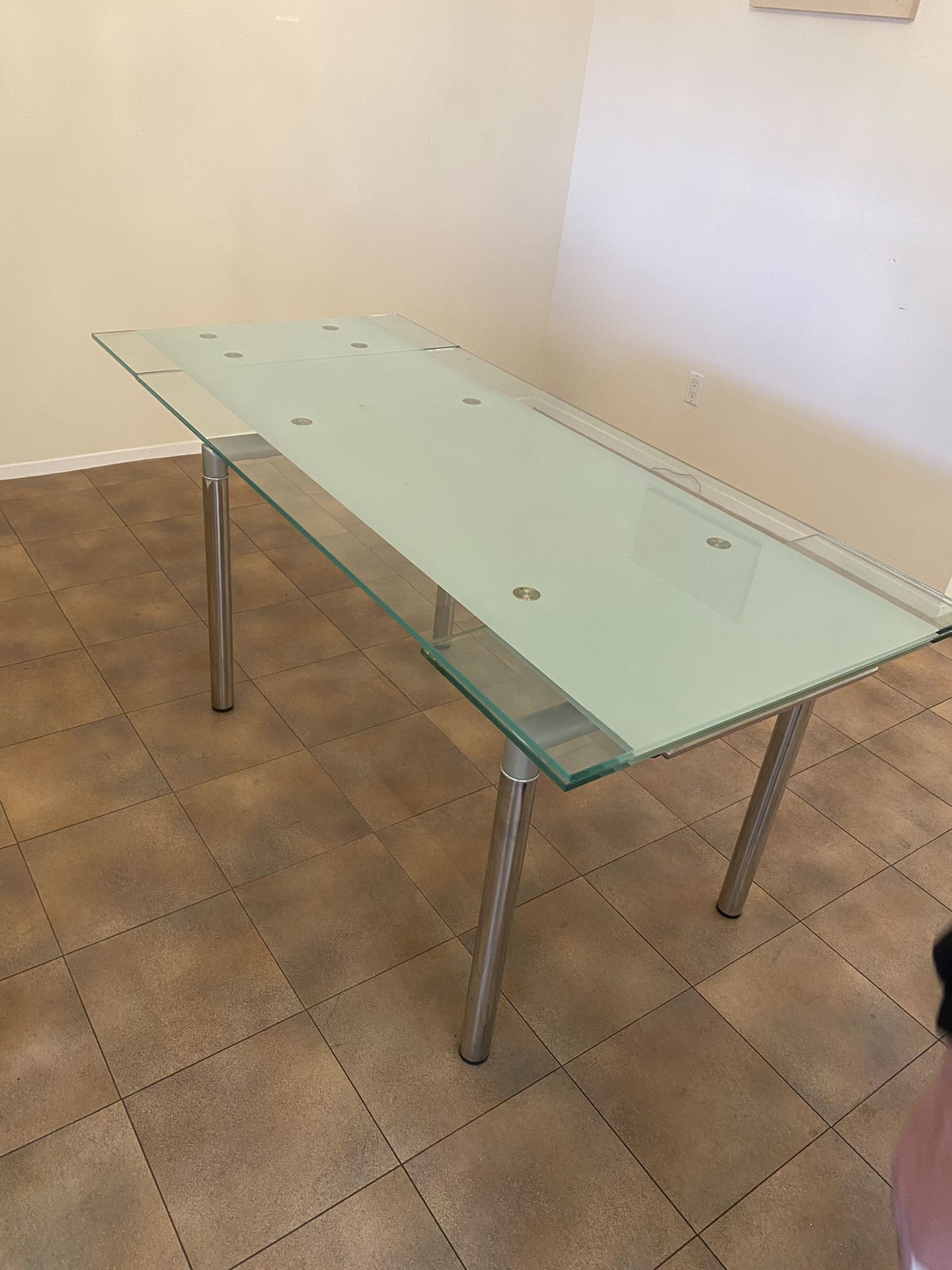 Glass Table With EXTENSION 