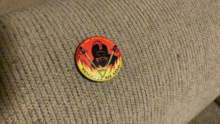 1973 Vulcanus Rex Carnival Pin Back Button