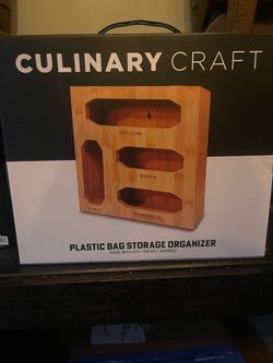 Plastic bag storage organizer