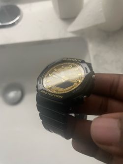 Casio G-Shock GA-2100 Black & Gold Analog-Digital Watch