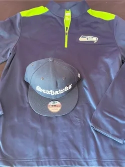 Bundle Seahawks Hat & Men’s long Sleeve (Lg)