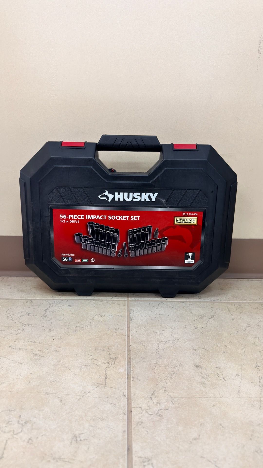 HUSKY 56- PIECE IMPACT SOCKET SET 1/2” DRIVE