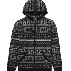 SUPREME NORTH FACE ZIP UP SWEATER