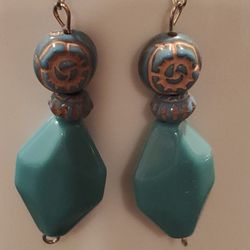 Turquoise Hand Made Earrings 