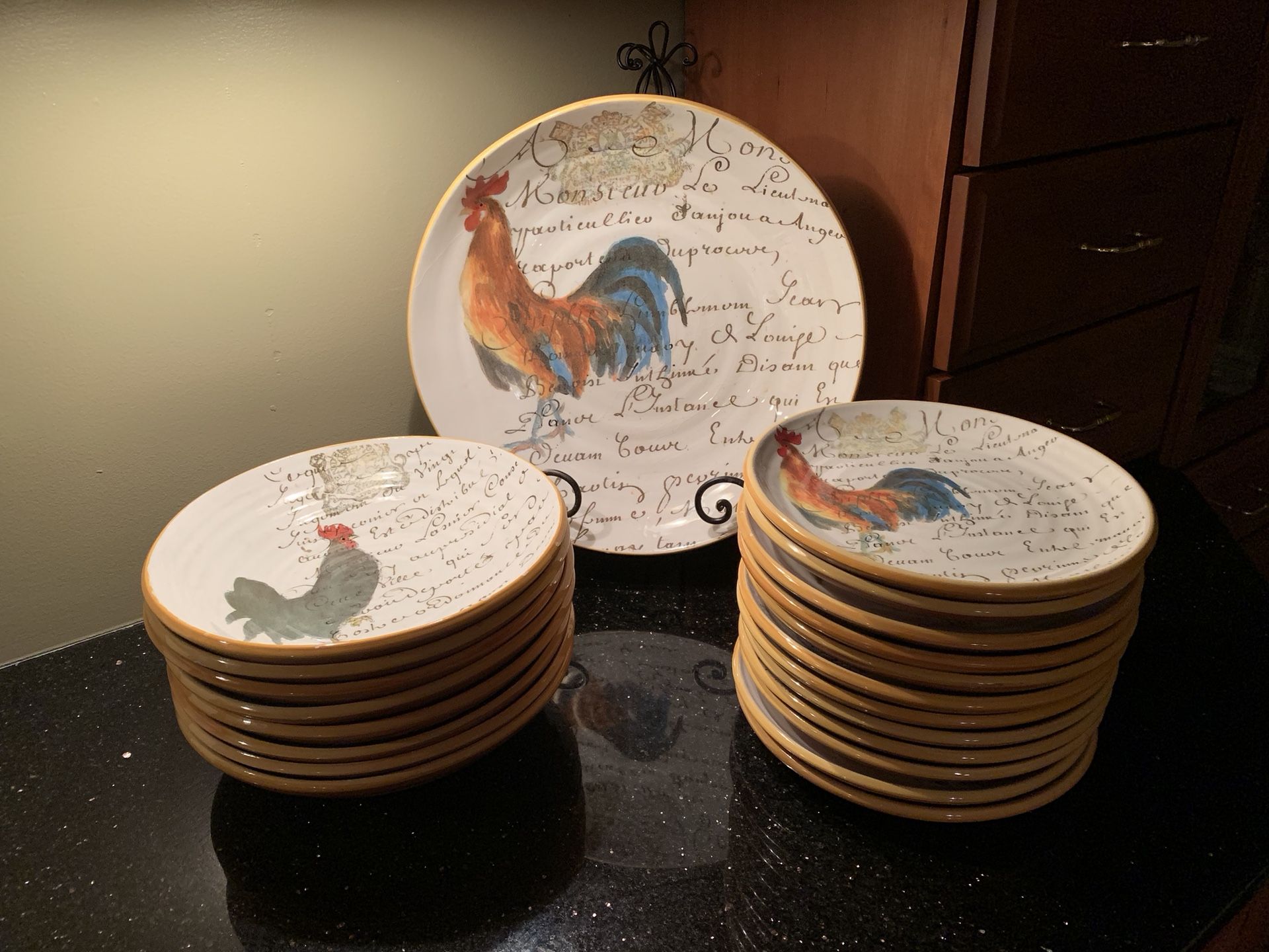 WilliamsSonoma Rooster script Collection Discontinued French pasta