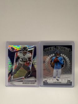 Tennessee Titans 2-Card Lot - Cam Ward Optic RC & Derrick Henry Prizm