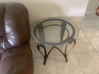 Glass Side Table