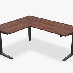 UPLIFT L-Shaped Standing Desk, 3-Leg