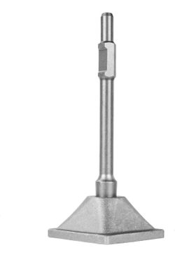 1-1/8" Hex Tamper Shank & Plate (Tamper Shank and Plate) Chisel Dirt Compactor, Electric Jack Hammer 6 x 6 inch Compactor Plate