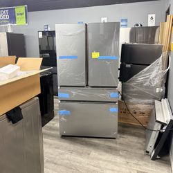 😍 Café - 23.2 Cu. Ft. 4-Door French Door Counter-Depth Smart Refrigerator with Dual Dispense AutoFill Pitcher - Platinum😍