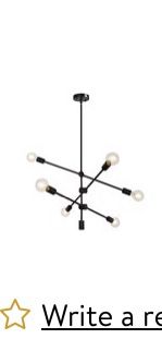 New In box- Sputnik 6 Light chandelier 
