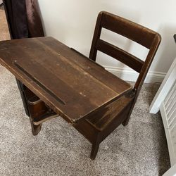 Vintage Antique School Desk