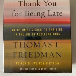 Thank You For Being Late -   Tom Friedman's - Audio Book - (New) (Sealed & Unopened) (16 - CD's)