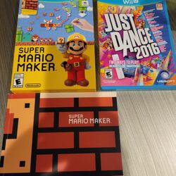 Nintendo Super Mario Maker&Just Dance 2016