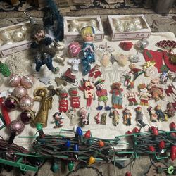 Large Lot of Vintage / MCM Christmas Ornaments selling all together