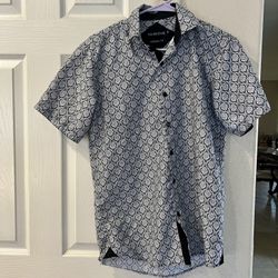 Men’s black and white dress shirt