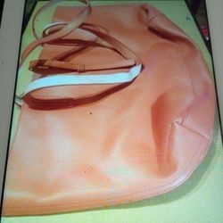 NO NAME ORANGE LEATHER HANDBAG