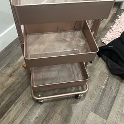 Rose Gold 3 Tier Utility Car 