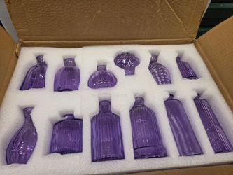 12 PC purple small vase