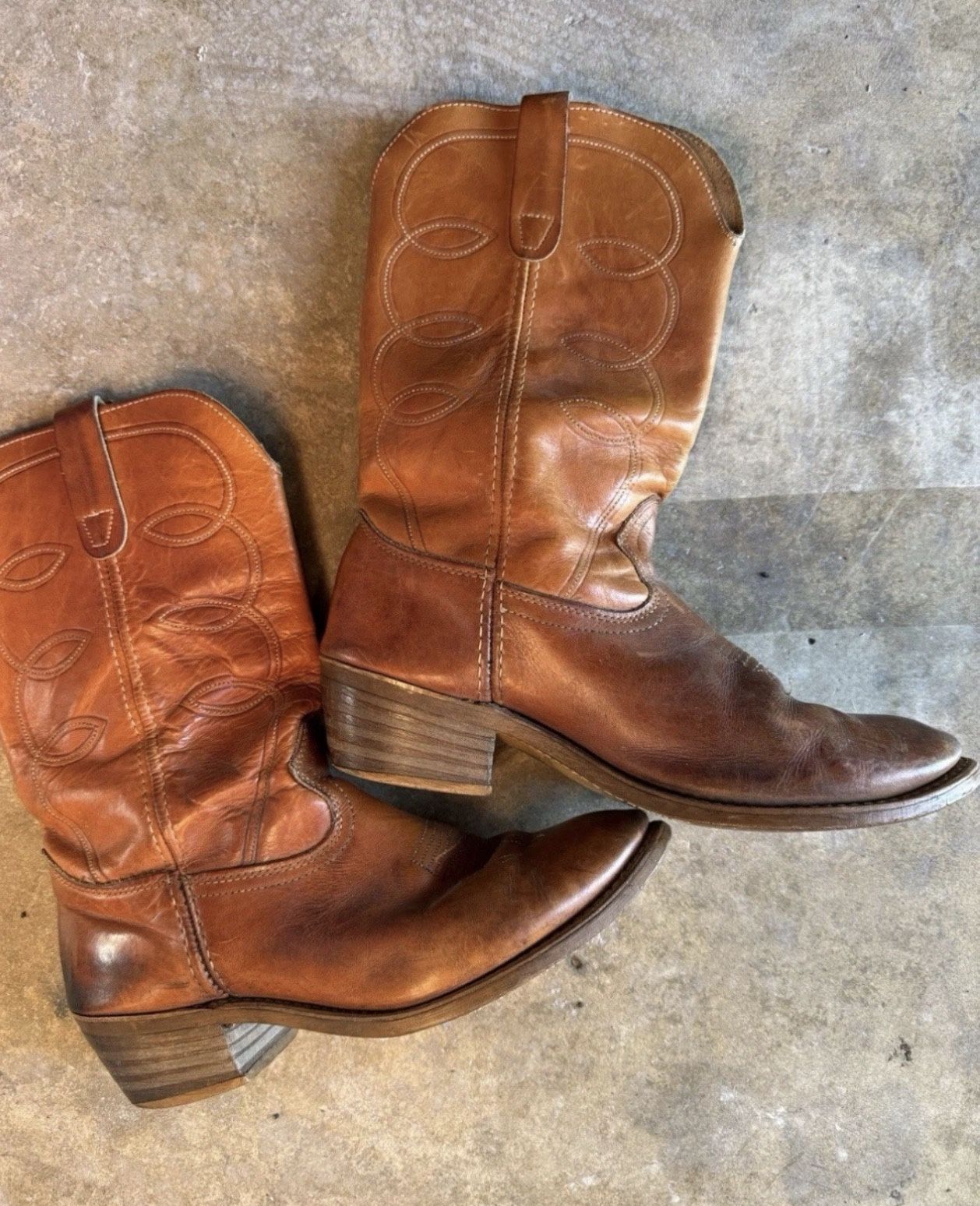 Men’s Leather Upper Cowboy Boots
