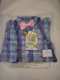 3t boys suspender and shorts set