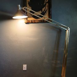 Mid Century Swing Arm  Floor Lamp
