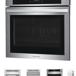 NEW FRIDGIDARE STAINLESS STEEL 30”CONVECTION ELECTRIC SINGLE WALL OVEN WITH FACTORY WARRANTY 2/10/24