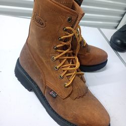 Justin Men's Double Comfort EH Lace Up Work Boots  12 EE