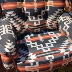 OW Lee Pendleton his & hers Monterra Swivel Lounge Patio Arm Chairs and loveseat