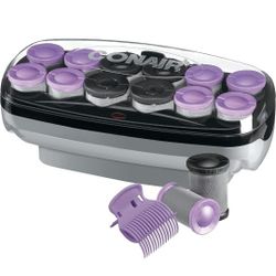 Conair Ceramic 1 1/2-inch and 1 3/4-inch Hot Rollers, Bonus: Super Clips Included, Create Big Curls and Voluminous Waves - Amazon Exclusive