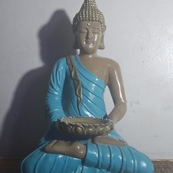 Vintage Buddha Candle Holder Statue (2009) - 18"X11" - RARE