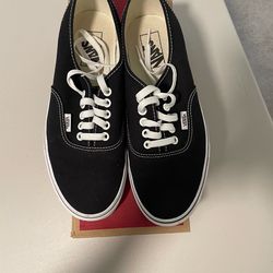 Vans - authentic tennis shoes - size 10 women - size 8.5 men - worn once - brand new