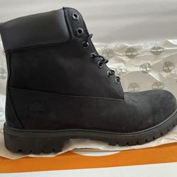 Timberland Boots Size 12 Men – Waterproof, Black Nubuck – New