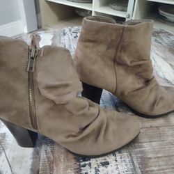 Suede Boots. Worn Once. 8.5