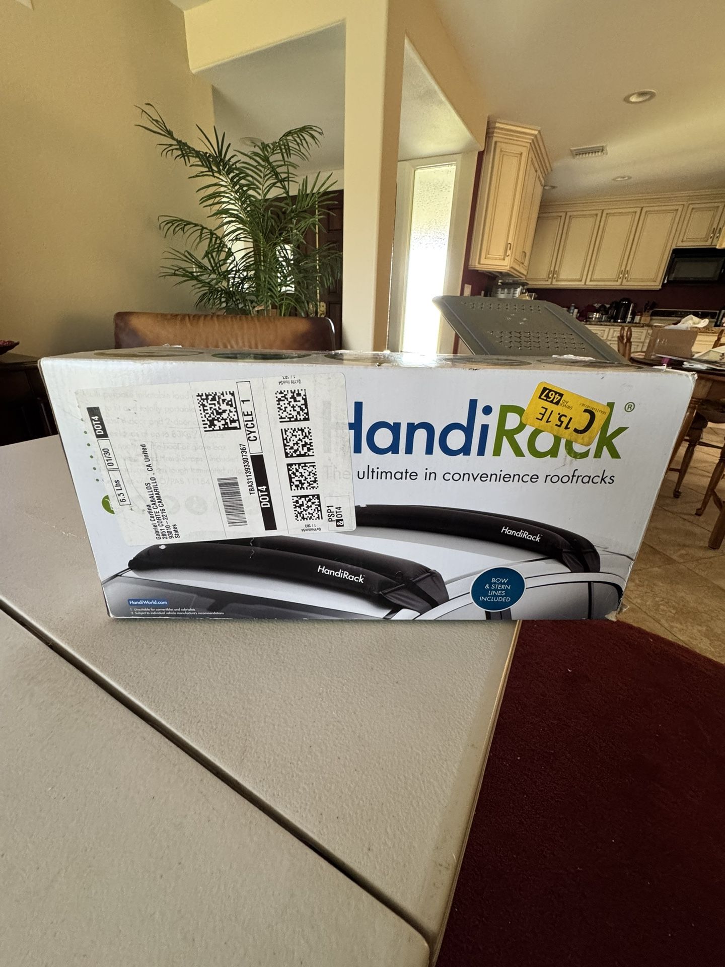 HandiRack Car Roof Rack - Inflatable Crossbars - Bare Roof - Nylon New