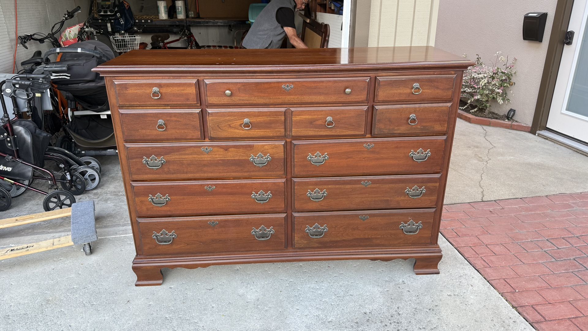 Make Offer!  Kincaid Cherry Dresser (w/mirror) and Nightstand
