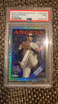 Shohei Ohtani PSA 9 Silver Topps chrome 