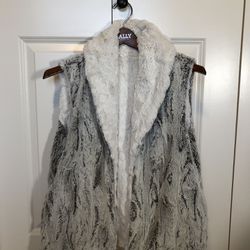 Luxury Faux Fur Shawl Collar Vest