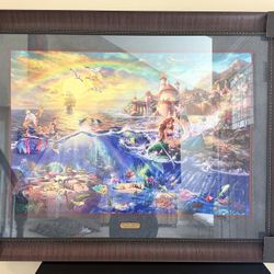 Thomas Kinkade Disney Dreams “The Little Mermaid” 24” x 36” S/N #30/365 Print