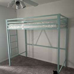 Twin Loft Bed And Mattress 60 OBO