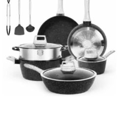 12 piece pot & pan set nonstick new in box